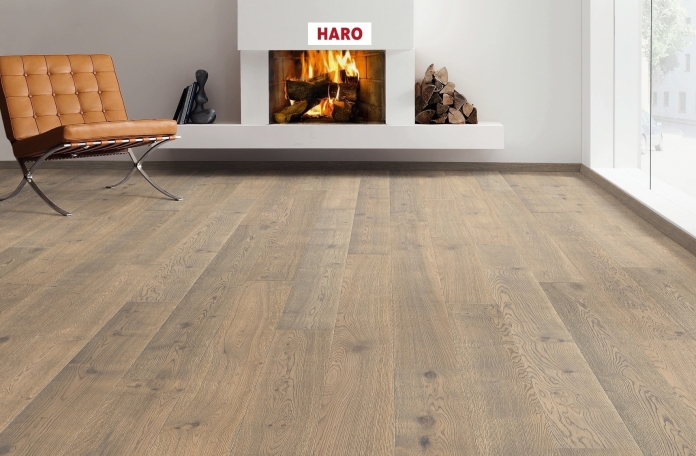 Трислоен паркет 530795 Oak Tobacco Grey